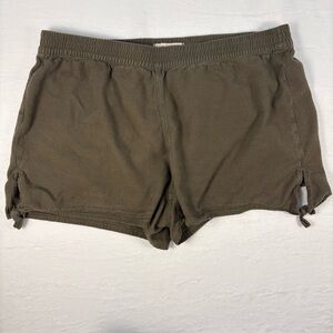Madewell women’s Olive Green Side-Tie Shorts size large